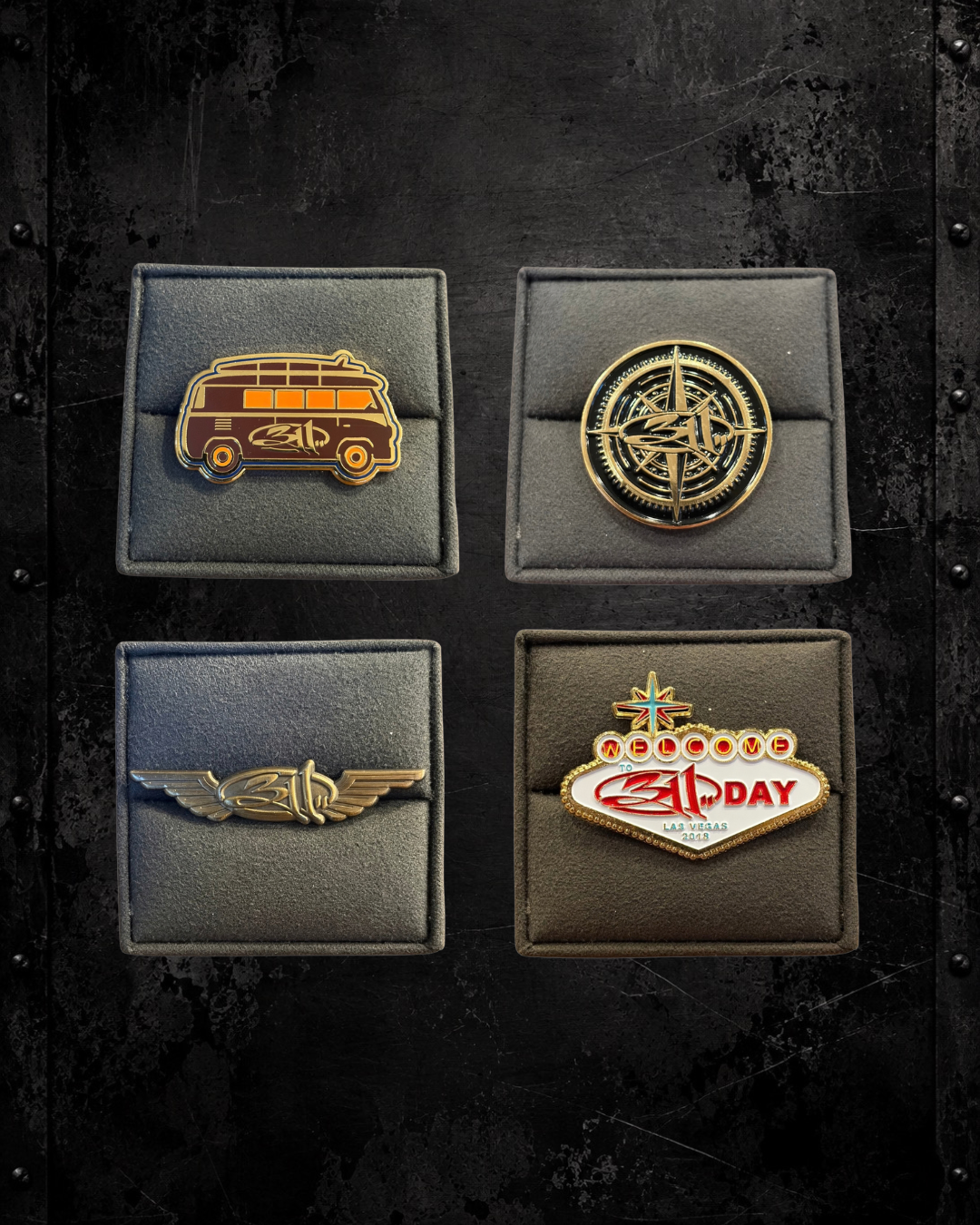 311 Collectible Pin Set – Complete Four-Pin Set