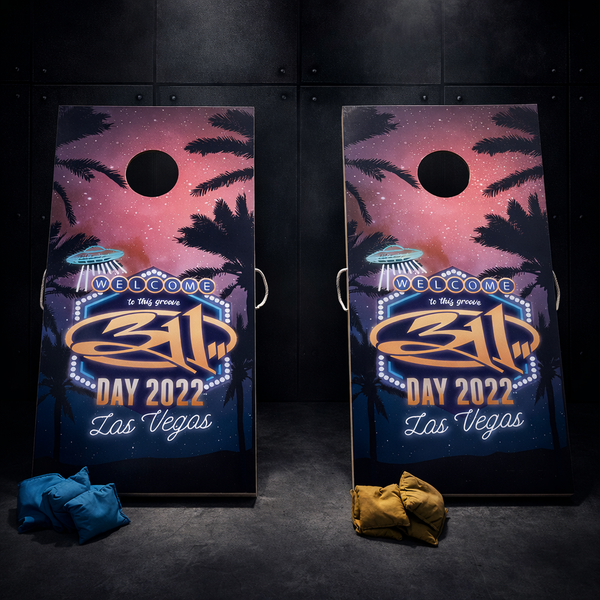 311 Themed Cornhole Solid Wood (full set)