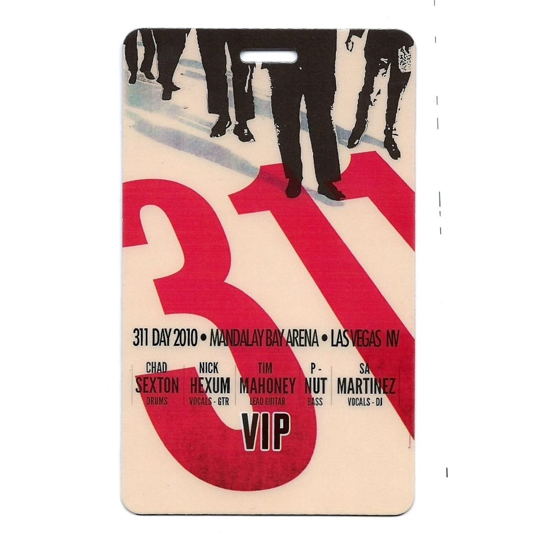 Tour Pass Laminate - 2010 / 311 DAY / VIP