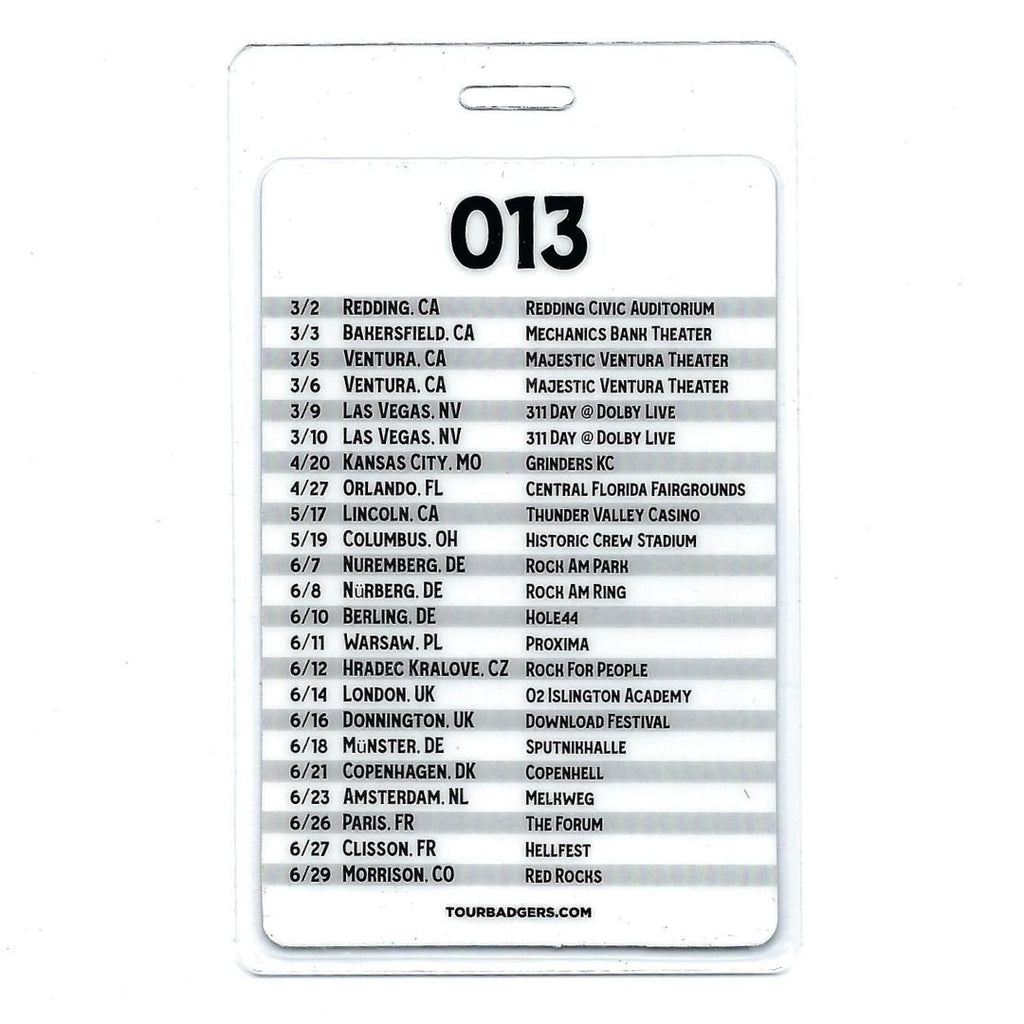 Tour Pass Laminate - 2024 311 DAY / SUPPORT