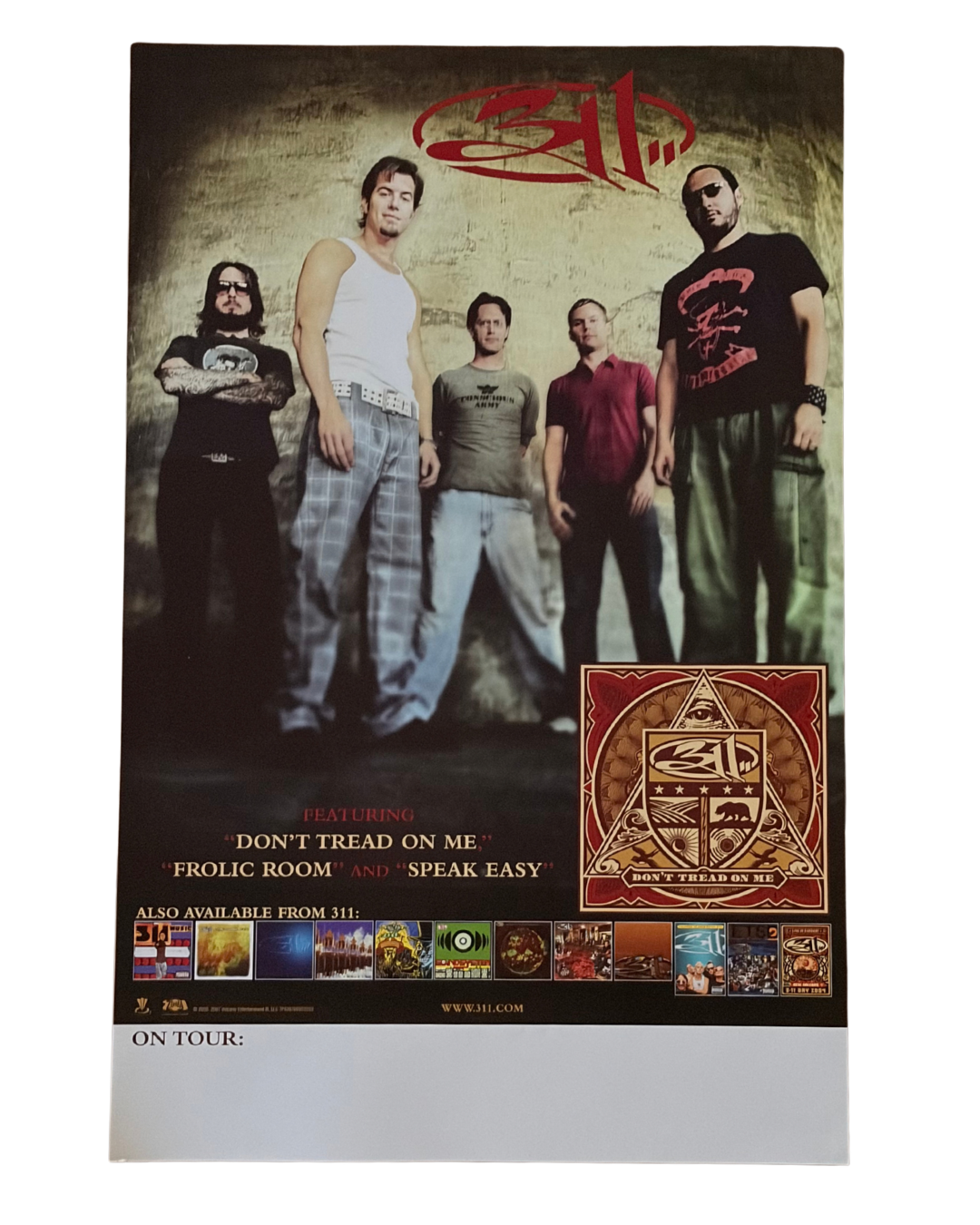 Don't Tread On Me Album & Tour Announcement Poster Flyer
