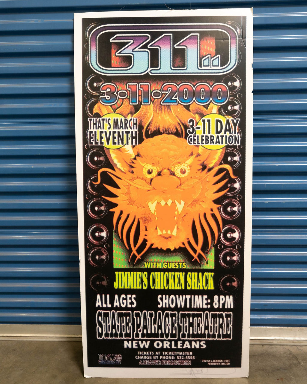 311 Day 2000 Enlarged Poster – Approx. 22” x 4’10”