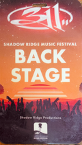 Shadow Ridge Music Festival Tour Pass Laminate – Backstage (2022)