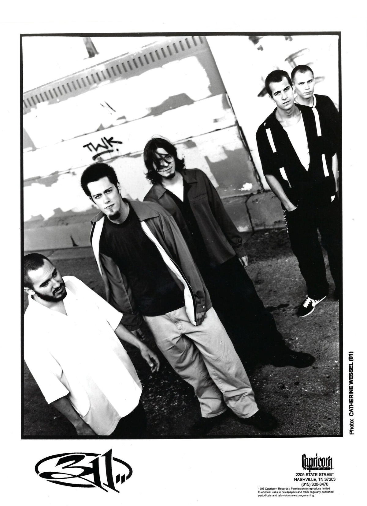 311 Full Band Promo Photo Prints (1995, UNSIGNED)