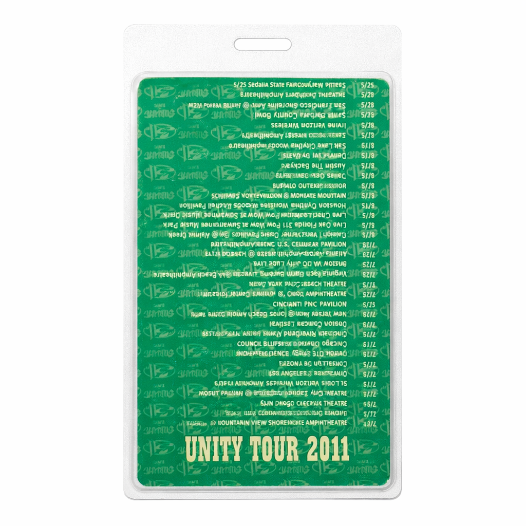 Unity Tour 2011 Tour Pass Laminate – AAA (All Access)